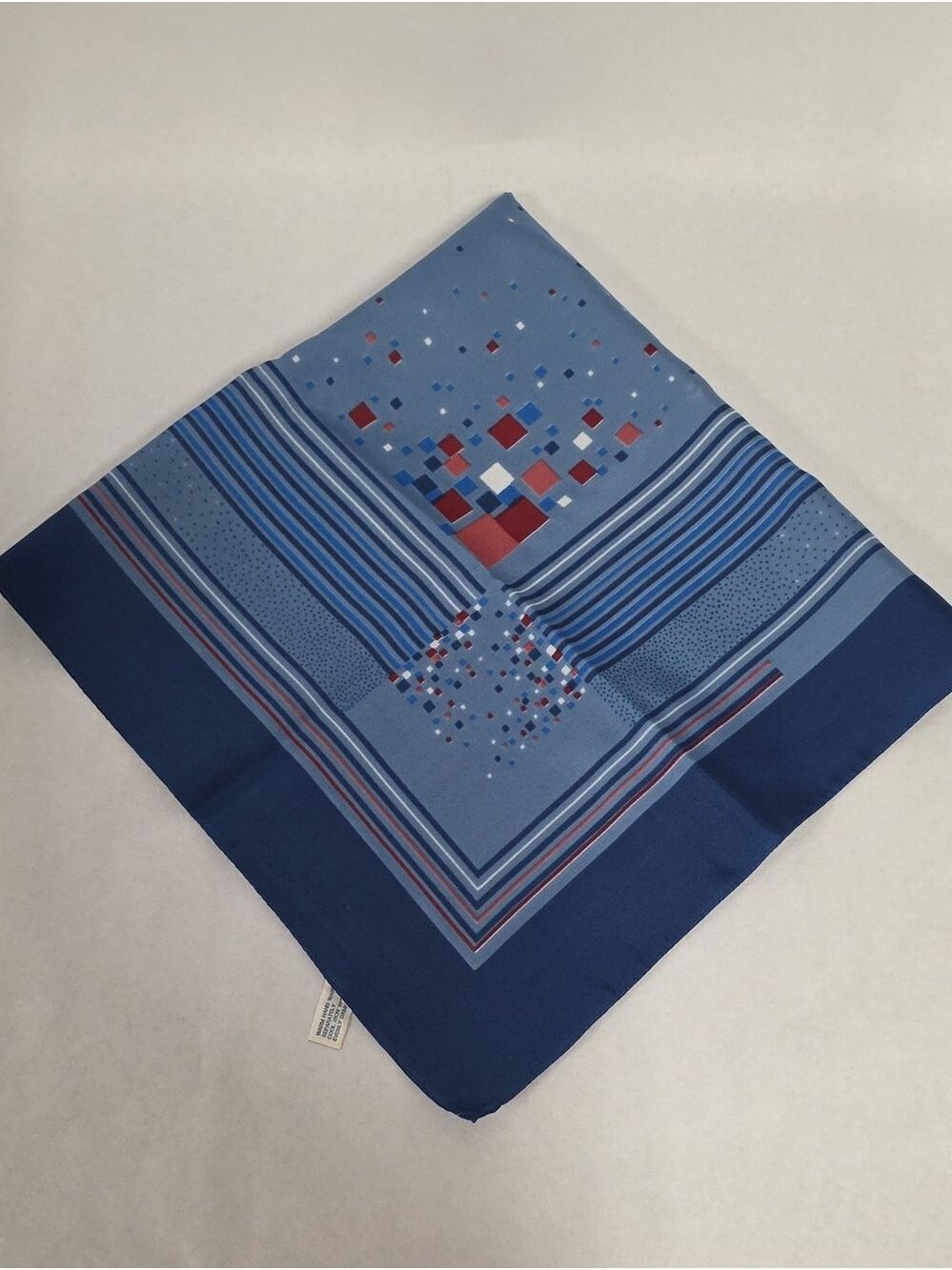Vintage Patriotic Red, White, & Blue Scarf - Made In Italy - 4th of July